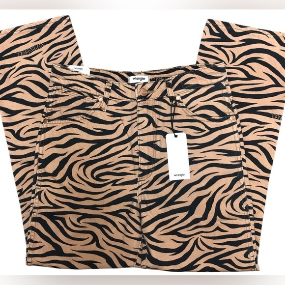 WRANGLER WOMEN'S HIGH RISE WILD WEST PURR PRINT JEANS SIZE 28 ANTHROPOLOGIE FP - Picture 9 of 13